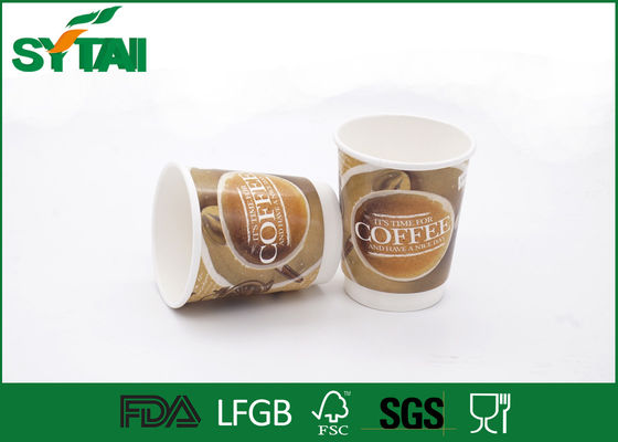 중국 커피/차의 오프셋 인쇄를 위해 처분할 수 있는 12 Oz 환경 친화적인 두 배 벽 종이컵 협력 업체